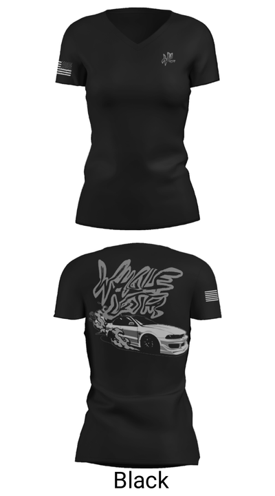 Whole Lotta 18700693 Women's Short Sleeve V-neck Shirt - 14