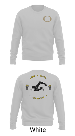 Crew Neck Sweatshirt, Delphi Community High School Swimming, Swimming, Teamtime, Team time, sublimation, custom sports apparel, team uniforms, spirit wear, spiritwear, sports uniforms, custom shirts, team store, custom team store, fundraiser sports, apparel fundraiser