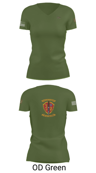 Women's Short Sleeve Vneck Shirt, 3rd. Battalion 7th. Marines, Marines, Teamtime, Team time, sublimation, custom sports apparel, team uniforms, spirit wear, spiritwear, sports uniforms, custom shirts, team store, custom team store, fundraiser sports, apparel fundraiser