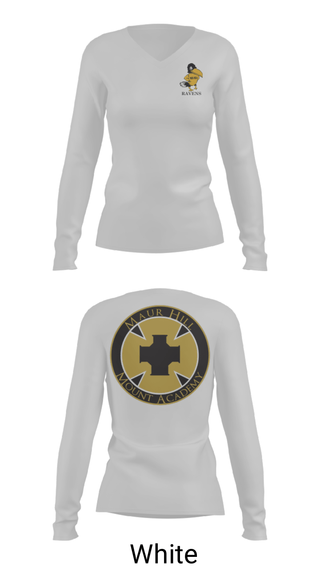 Women's Long Sleeve Vneck Shirt, Maur Hill - Mount Academy Swimming, Swimming, Teamtime, Team time, sublimation, custom sports apparel, team uniforms, spirit wear, spiritwear, sports uniforms, custom shirts, team store, custom team store, fundraiser sports, apparel fundraiser