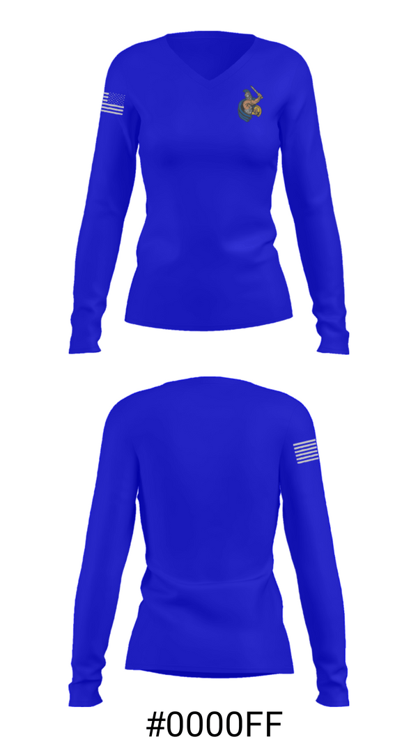 Women's Long Sleeve Vneck Shirt, Chestnut Grove Middle School, Spirit Store, Teamtime, Team time, sublimation, custom sports apparel, team uniforms, spirit wear, spiritwear, sports uniforms, custom shirts, team store, custom team store, fundraiser sports, apparel fundraiser