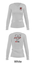 Marion Franklin lady Red Devils 63325407 Women's Long Sleeve V-neck Shirt - 6