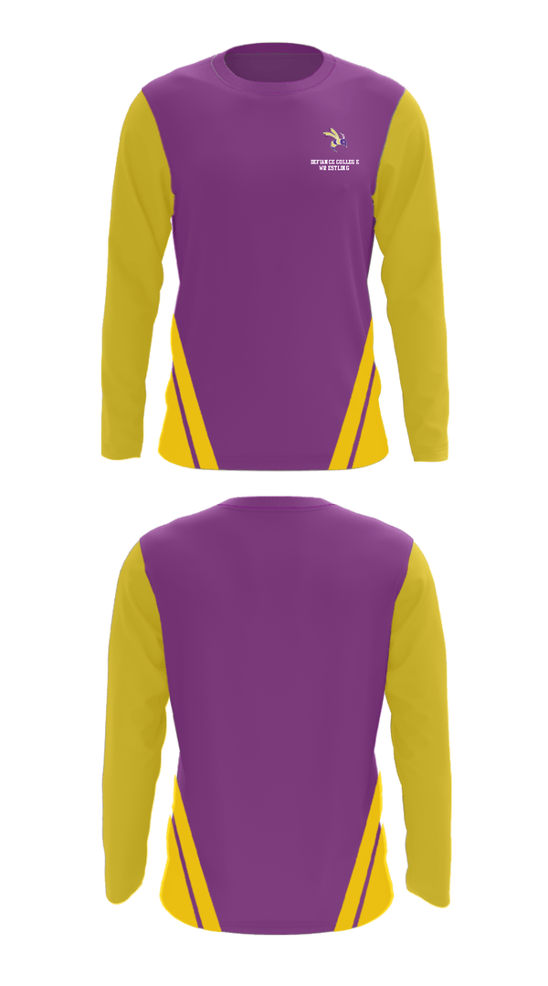 Long Sleeve Performance Shirt, Defiance College Wrestling, Wrestling, Teamtime, Team time, sublimation, custom sports apparel, team uniforms, spirit wear, spiritwear, sports uniforms, custom shirts, team store, custom team store, fundraiser sports, apparel fundraiser