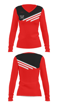 Upper Bucks Christian School Basketball 6443976 Women's Long Sleeve V-neck Shirt - 29