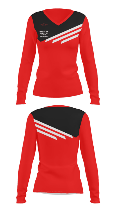 Upper Bucks Christian School Basketball 6443976 Women's Long Sleeve V-neck Shirt - 29