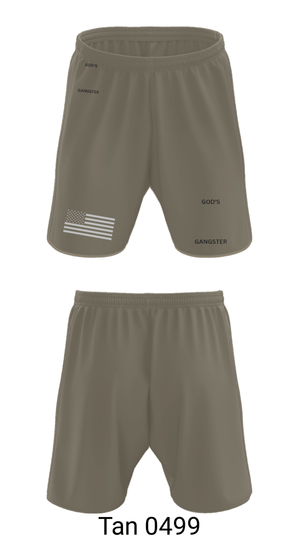 Athletic Shorts With Pockets, GOD'S GANGSTER, Baseball, Teamtime, Team time, sublimation, custom sports apparel, team uniforms, spirit wear, spiritwear, sports uniforms, custom shirts, team store, custom team store, fundraiser sports, apparel fundraiser