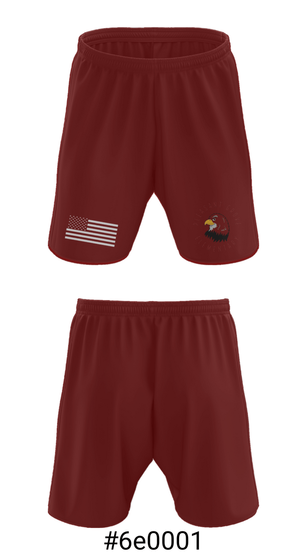 Athletic Shorts With Pockets, Pleasant Grove Elementary School, Spirit Store, Teamtime, Team time, sublimation, custom sports apparel, team uniforms, spirit wear, spiritwear, sports uniforms, custom shirts, team store, custom team store, fundraiser sports, apparel fundraiser