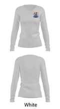 Quincy High School Swimming 89512844 Women's Long Sleeve V-neck Shirt - 6