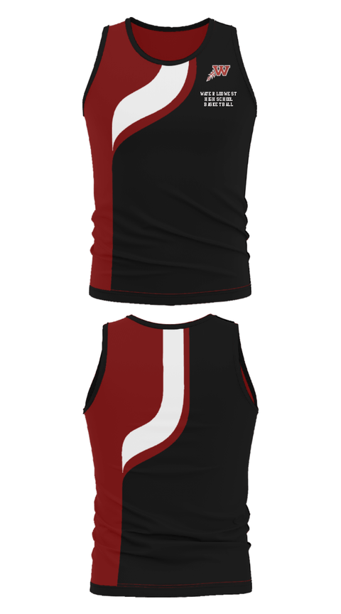 Tank Top, Waterloo West High School Basketball, Women's Basketball, Teamtime, Team time, sublimation, custom sports apparel, team uniforms, spirit wear, spiritwear, sports uniforms, custom shirts, team store, custom team store, fundraiser sports, apparel fundraiser