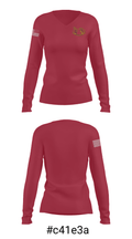 Claremont-Mudd-Scripps College Stags & Athenas logo 86983975 Women's Long Sleeve V-neck Shirt - 20