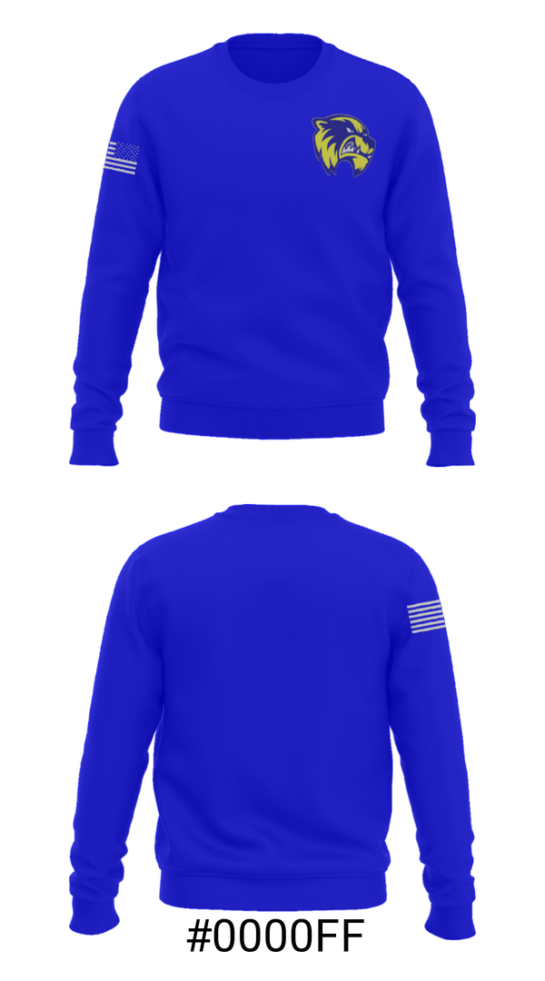 Crew Neck Sweatshirt, Quitman High School, Spirit Store, Teamtime, Team time, sublimation, custom sports apparel, team uniforms, spirit wear, spiritwear, sports uniforms, custom shirts, team store, custom team store, fundraiser sports, apparel fundraiser