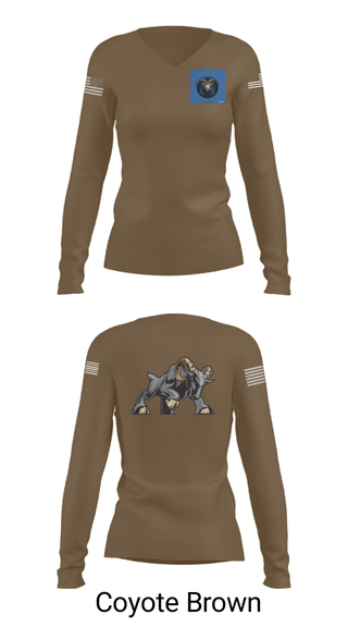 Women's Long Sleeve Vneck Shirt, , Army, Teamtime, Team time, sublimation, custom sports apparel, team uniforms, spirit wear, spiritwear, sports uniforms, custom shirts, team store, custom team store, fundraiser sports, apparel fundraiser