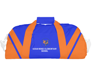 Duffle Bag, Cedar Ridge Elementary School, Spirit Store, Teamtime, Team time, sublimation, custom sports apparel, team uniforms, spirit wear, spiritwear, sports uniforms, custom shirts, team store, custom team store, fundraiser sports, apparel fundraiser