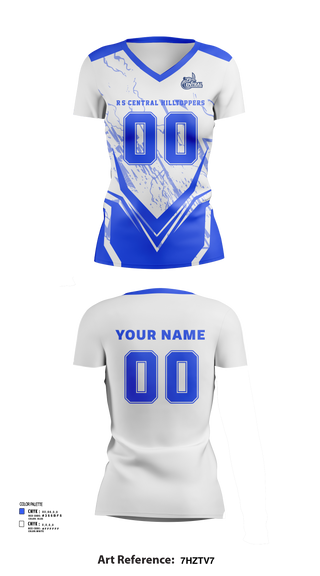 Women's Short Sleeve Vneck Shirt, R-S Central Hilltoppers Volleyball, Women's Volleyball, Teamtime, Team time, sublimation, custom sports apparel, team uniforms, spirit wear, spiritwear, sports uniforms, custom shirts, team store, custom team store, fundraiser sports, apparel fundraiser