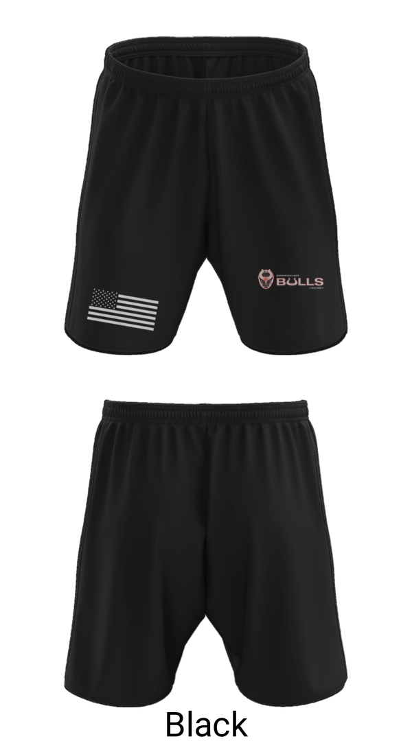 Athletic Shorts With Pockets, Birmingham Bulls-Hockey Club, Ice Hockey, Teamtime, Team time, sublimation, custom sports apparel, team uniforms, spirit wear, spiritwear, sports uniforms, custom shirts, team store, custom team store, fundraiser sports, apparel fundraiser