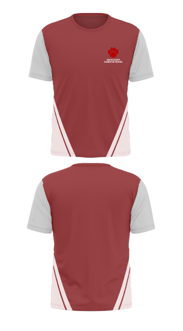 Short Sleeve Performance Shirt, Winfield Scott Elementary School, Spirit Store, Teamtime, Team time, sublimation, custom sports apparel, team uniforms, spirit wear, spiritwear, sports uniforms, custom shirts, team store, custom team store, fundraiser sports, apparel fundraiser