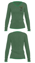 Lawrence Free State High School Gymnastics 53917498 Women's Long Sleeve V-neck Shirt - 33