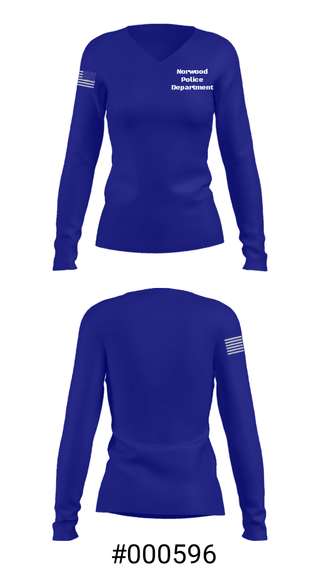 Women's Long Sleeve Vneck Shirt, , Police, Teamtime, Team time, sublimation, custom sports apparel, team uniforms, spirit wear, spiritwear, sports uniforms, custom shirts, team store, custom team store, fundraiser sports, apparel fundraiser