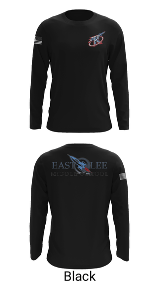 Long Sleeve Performance Shirt, East Lee Middle School, Spirit Store, Teamtime, Team time, sublimation, custom sports apparel, team uniforms, spirit wear, spiritwear, sports uniforms, custom shirts, team store, custom team store, fundraiser sports, apparel fundraiser
