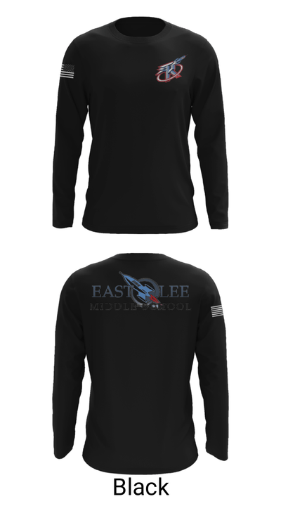 East Lee Middle School 12077340 Long Sleeve Performance Shirt - 11