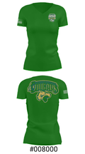 Holy Spirit Preparatory Upper School Swimming 91307263 Women's Short Sleeve V-neck Shirt - 21