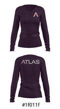 ATLAS 52779746 Women's Long Sleeve V-neck Shirt - 7