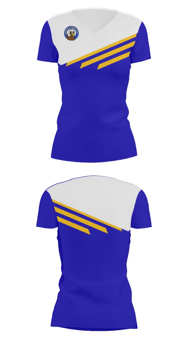 Women's Short Sleeve Vneck Shirt, Inman Elementary, Spirit Store, Teamtime, Team time, sublimation, custom sports apparel, team uniforms, spirit wear, spiritwear, sports uniforms, custom shirts, team store, custom team store, fundraiser sports, apparel fundraiser