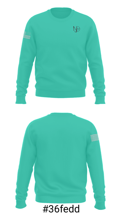 NJ Squash Club 16396700 Crew Neck Sweatshirt - 16