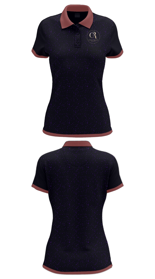 Women's Short Sleeve Performance Polo, Cinco Rosas Resort, Tennis, Teamtime, Team time, sublimation, custom sports apparel, team uniforms, spirit wear, spiritwear, sports uniforms, custom shirts, team store, custom team store, fundraiser sports, apparel fundraiser
