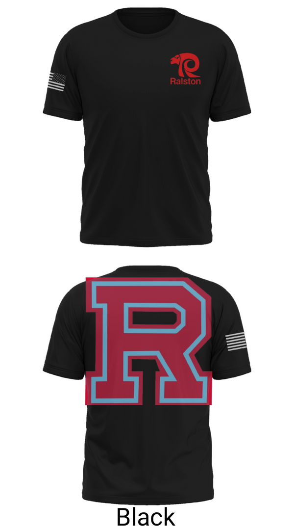 Short Sleeve Performance Shirt, Ralston High School Wrestling, Wrestling, Teamtime, Team time, sublimation, custom sports apparel, team uniforms, spirit wear, spiritwear, sports uniforms, custom shirts, team store, custom team store, fundraiser sports, apparel fundraiser