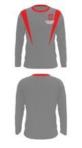 Shelby Senior High School Bowling 69772204 Long Sleeve Performance Shirt - 30