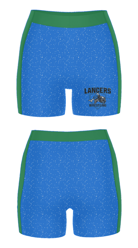 Women's Compression Shorts, L'Anse Creuse High School Wrestling, Wrestling, Teamtime, Team time, sublimation, custom sports apparel, team uniforms, spirit wear, spiritwear, sports uniforms, custom shirts, team store, custom team store, fundraiser sports, apparel fundraiser