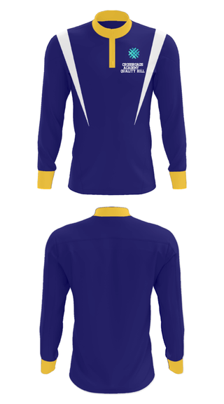 Quarter Zip Jacket, Crossroads Academy – Quality Hill, Spirit Store, Teamtime, Team time, sublimation, custom sports apparel, team uniforms, spirit wear, spiritwear, sports uniforms, custom shirts, team store, custom team store, fundraiser sports, apparel fundraiser