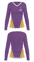 Carlyle High School Basketball 29710204 Women's Long Sleeve V-neck Shirt - 23