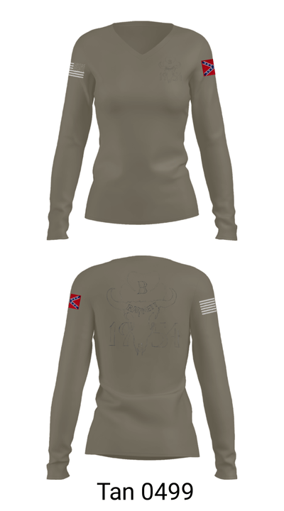 GOD'S GANGSTER'S 76621541 Women's Long Sleeve V-neck Shirt - 39