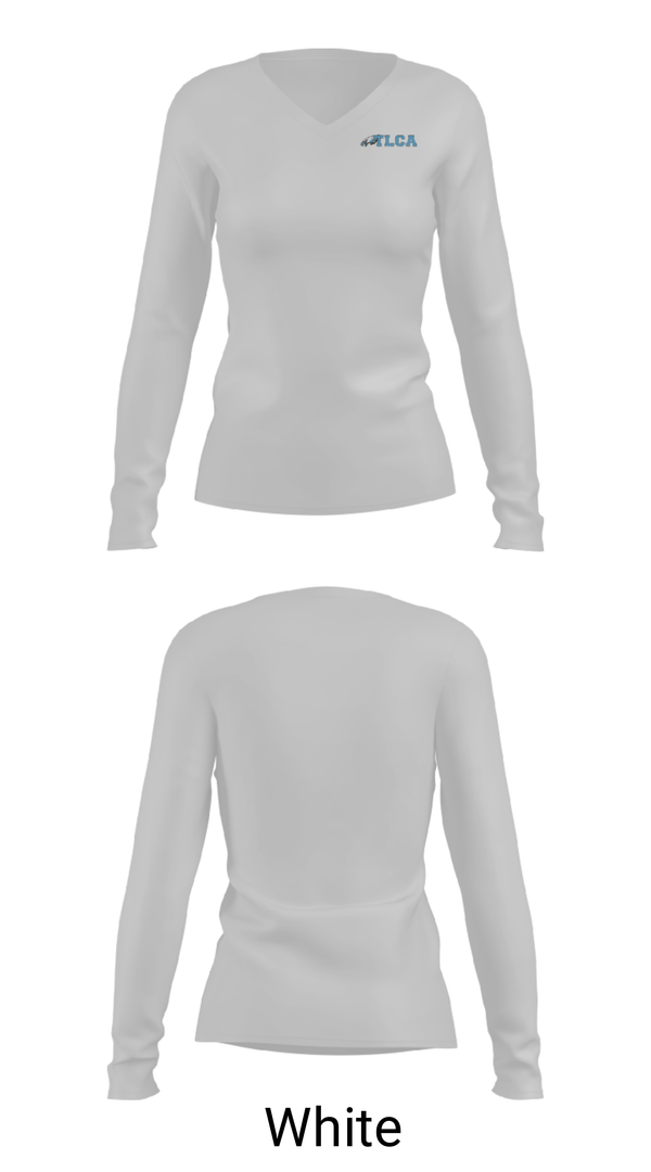 Women's Long Sleeve Vneck Shirt, Texas Leadership Charter Academy, Spirit Store, Teamtime, Team time, sublimation, custom sports apparel, team uniforms, spirit wear, spiritwear, sports uniforms, custom shirts, team store, custom team store, fundraiser sports, apparel fundraiser