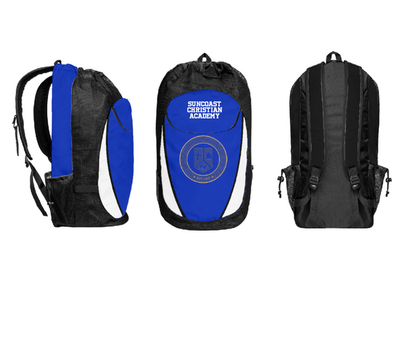 Gear Bag, Suncoast Christian Academy, Spirit Store, Teamtime, Team time, sublimation, custom sports apparel, team uniforms, spirit wear, spiritwear, sports uniforms, custom shirts, team store, custom team store, fundraiser sports, apparel fundraiser