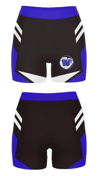 Women's Compression Shorts, Oshkosh West High School, Spirit Store, Teamtime, Team time, sublimation, custom sports apparel, team uniforms, spirit wear, spiritwear, sports uniforms, custom shirts, team store, custom team store, fundraiser sports, apparel fundraiser