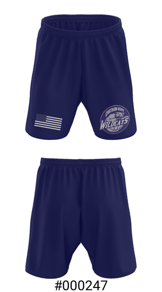Athletic Shorts With Pockets, Chatham Kent Wildcats, Men's Basketball, Teamtime, Team time, sublimation, custom sports apparel, team uniforms, spirit wear, spiritwear, sports uniforms, custom shirts, team store, custom team store, fundraiser sports, apparel fundraiser