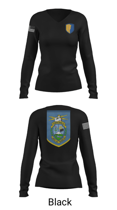 MIO Ausable schools 95382498 Women's Long Sleeve V-neck Shirt - 13