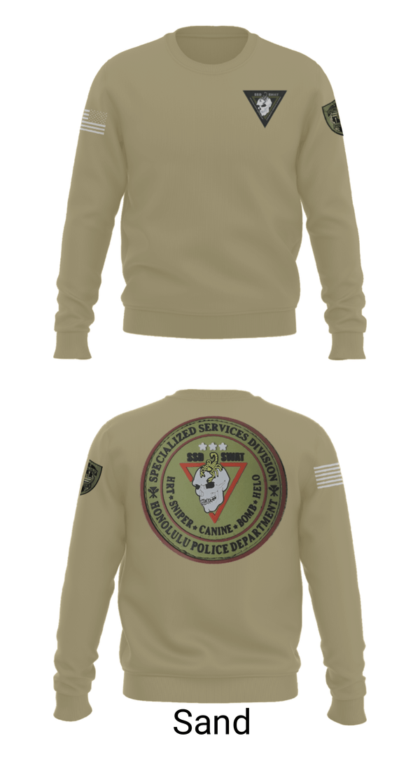 Crew Neck Sweatshirt, SSD, Police, Teamtime, Team time, sublimation, custom sports apparel, team uniforms, spirit wear, spiritwear, sports uniforms, custom shirts, team store, custom team store, fundraiser sports, apparel fundraiser
