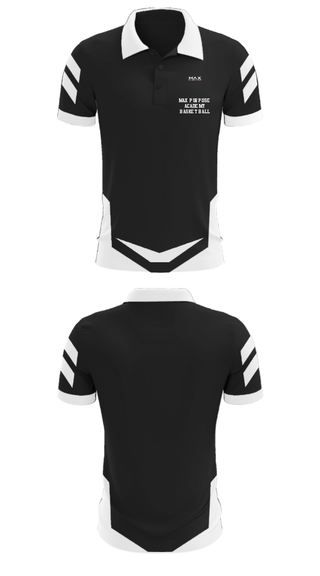 Short Sleeve Performance Polo, Max Purpose Academy Basketball, Men's Basketball, Teamtime, Team time, sublimation, custom sports apparel, team uniforms, spirit wear, spiritwear, sports uniforms, custom shirts, team store, custom team store, fundraiser sports, apparel fundraiser
