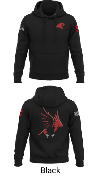 Hoodie, Saranac Youth Wrestling Club - Redhawks, Wrestling, Teamtime, Team time, sublimation, custom sports apparel, team uniforms, spirit wear, spiritwear, sports uniforms, custom shirts, team store, custom team store, fundraiser sports, apparel fundraiser