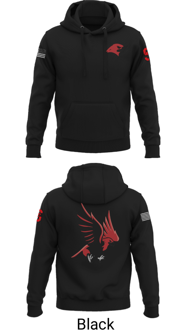 Hoodie, Saranac Youth Wrestling Club - Redhawks, Wrestling, Teamtime, Team time, sublimation, custom sports apparel, team uniforms, spirit wear, spiritwear, sports uniforms, custom shirts, team store, custom team store, fundraiser sports, apparel fundraiser
