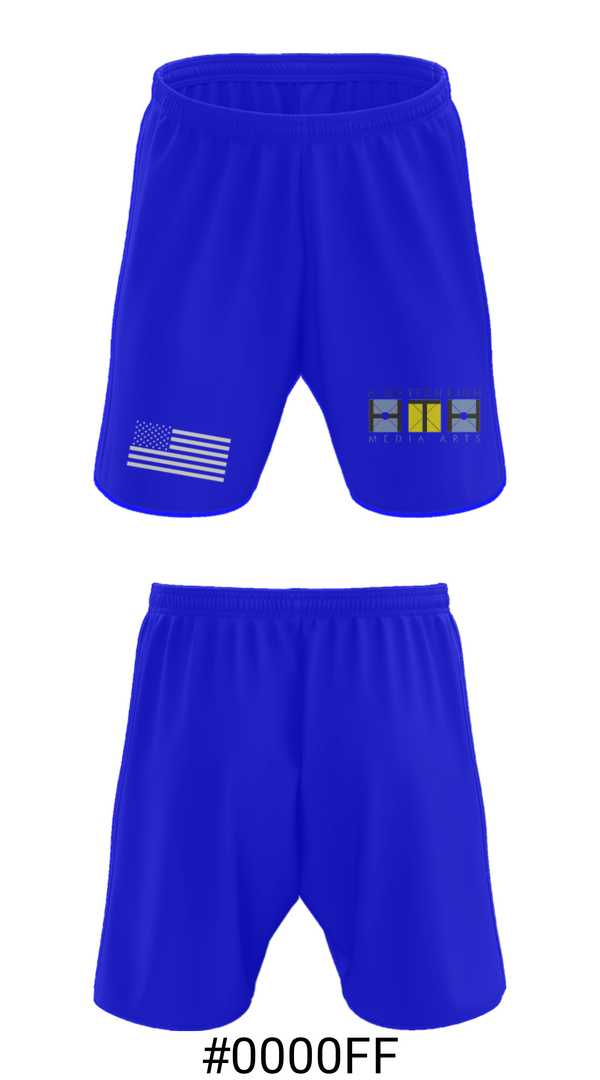 Athletic Shorts With Pockets, High Tech High Media Arts, Spirit Store, Teamtime, Team time, sublimation, custom sports apparel, team uniforms, spirit wear, spiritwear, sports uniforms, custom shirts, team store, custom team store, fundraiser sports, apparel fundraiser