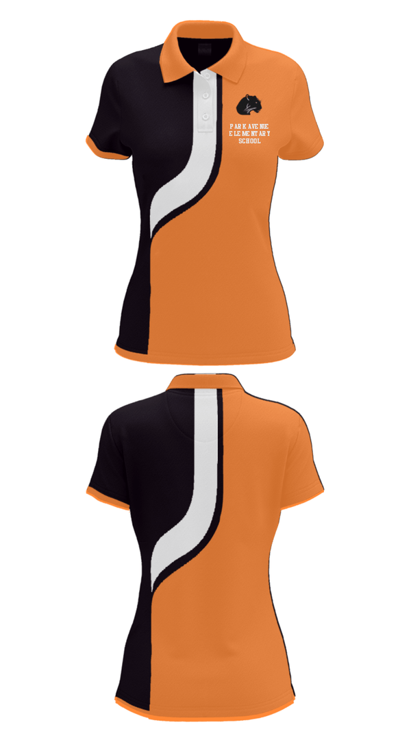 Women's Short Sleeve Performance Polo, Park Avenue Elementary School, Spirit Store, Teamtime, Team time, sublimation, custom sports apparel, team uniforms, spirit wear, spiritwear, sports uniforms, custom shirts, team store, custom team store, fundraiser sports, apparel fundraiser