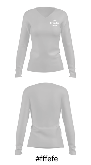 Women's Long Sleeve Vneck Shirt, Get Branded 360, Spirit Store, Teamtime, Team time, sublimation, custom sports apparel, team uniforms, spirit wear, spiritwear, sports uniforms, custom shirts, team store, custom team store, fundraiser sports, apparel fundraiser
