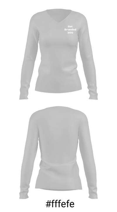 Get Branded 360 84741378 Women's Long Sleeve V-neck Shirt - 20
