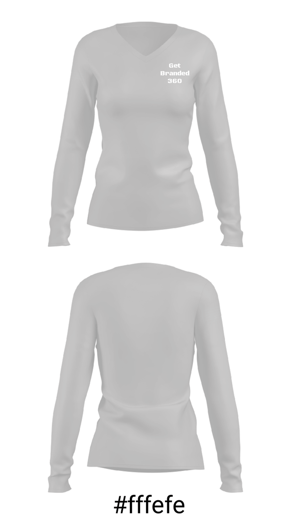 Women's Long Sleeve Vneck Shirt, Get Branded 360, Spirit Store, Teamtime, Team time, sublimation, custom sports apparel, team uniforms, spirit wear, spiritwear, sports uniforms, custom shirts, team store, custom team store, fundraiser sports, apparel fundraiser