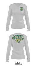 Holy Spirit Preparatory Upper School Swimming 91307263 Women's Long Sleeve V-neck Shirt - 6